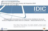 Mesa de investigadores IDIC Presentación de Informes ... · condiciones de presencia y ausencia de luz para determinar si hay efecto de ... Andahuaylas fueron tratadas mediante el