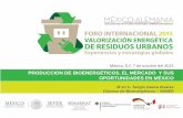 M en C. Sergio Gasca Alvarez Director de Bioenergéticos SENER · • Las acciones de mercados son claras cuando el reciclaje de los residuos es material, o cuando la producción