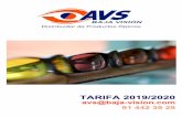 TARIFA 2019/2020baja-vision.org/Tarifa AVS 2019.pdf · 2019-12-02 · La lente oftálmica con filtros selectivos se puede adquir tanto neutra como graduada y en graduaciones monofocales,