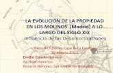 LA EVOLUCIÓN DE LA PROPIEDAD EN LOS MOLINOS (Madrid) A … · Resumen de las desamortizaciones siglo XIX Distribución de la propiedad siglo XVIII Ventas de bienes del clero secular,