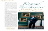 Konrad Bernheimer - Tendencias del Mercado del Arte€¦ · anticuario ¿a qué le hubiera gustado dedicarse? Aunque soy, efectivamente, la cuarta generación, en realidad soy el