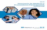 Directorio de Médicosy Proveedores Participantes Universal€¦ · clinica salus / salus clinic clÍnica de especialidad mÚltidisciplinaria / multi-specialty clinic or group practice