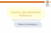Centro de Memoria Histórica · Porcentaje de avance del Informe General de Memoria Histórica 100 No. de Investigaciones en ejecución 9 6 6 No. de publicaciones realizadas 7 5 Porcentaje