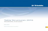 Tekla Structures 2016 · 2016-04-08 · Con la funcionalidad de gestión de vertidos de Tekla Structures, puede ver la geometría de estructuras de hormigón de colada in situ, mostrarlas