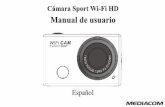 Cámara Sport Wi-Fi HD · 2014-07-10 · 1 Gracias por la adquisición de esta cámara Wi-Fi. Antes de usar la cámara, lea este manual atentamente para obtener los mejores resultados.