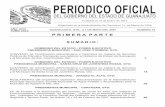 PERIODICO OFICIAL 1 DE MAYO - IACIP GTOPERIODICO OFICIAL 1 DE MAYO - 2007 PAGINA 1 Fundado el 14 de Enero de 1877 Registrado en la Administración de Correos el 1o. de Marzo de 1924
