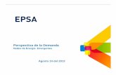 Perspectiva de la Demanda - XM S.A. E.S.P.€¦ · Fuentes: SAP. Visión de futuro Caso EPSA en Colombia. Desarrollo de la Oferta de Valor Portafolio de productos y servicios inteligentes