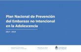 Plan Nacional de Prevención del Embarazo no Intencional en ... · Secretaría Nacional de Niñez, Adolescencia y Familia (SENNAF) creada en el marco de la Ley 26.061 de protección