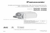 Model No. SDR-H80 - Panasonic USA...≥Si utiliza un cable que se vende por separado, tenga cuidado de usar uno cuya longitud sea inferior a 3 metros. ≥Mantenga las tarjetas de memoria