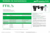Instrutek Unidades de Mantenimiento Serie FRL€¦ · Modelos de baja presión: 5, 10 y 25 Micrones Modelos de alta presión: 5 y 40 Micrones Circuitos neumáticos industriales Laboratorios