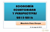 ECONOMÍA ECUATORIANA Y PERSPECTIVAS...1. Características de la economía ecuatoriana • Crecimiento económico y producción petrolera • Endeudamiento, gasto público, PGE 2015