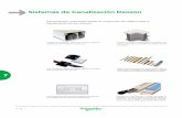 Sistemas de Canalización Dexson · 2019-03-31 · Cajas y conduletas 7.12.2 Requisitos de producto Ser resistentes a la corrosión. Soportes para tomas Schneider Electric, canaleta