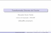Transformada Discreta de Fourierafalcao/mo443/slides-aulas10-12.pdftransformada de Fourier de sinais cont nuos f(x) para x 2