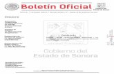 Boletín Oficial - Sonora · Tomo CC Hermosillo, Sonora Número 50 Secc. IV Jueves . 21 . de Diciembre de . 2017 . Directorio . Gobernadora Constitucional del Estado de Sonora . Lic.