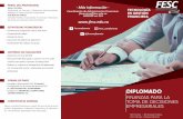 DIPLOMADO · 2017-11-29 · - Contado o ﬁnanciación FESC (2 cuotas) - Consignación en la cuenta de ahorros FESC de Bancolombia No. 61765706096 - Crédito con PICHINCHA, COOPFUTURO,