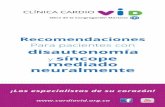 Plegable Disautonomia 2017 para WEB - Clínica …La Clínica Cardio VID cuenta con servicios especializados en el tratamiento de DISAUTONOMÍA y SÍNCOPE MEDIADO NEURALMENTE.