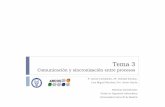 Tema 3ocw.uc3m.es/.../Tema3_ComunicacionYsincronizacion.pdfTema 3 Comunicación y sincronización entre procesos F. García-Carballeira, Mª. Soledad Escolar, Luis Miguel Sánchez,