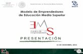 CBTis N° 123 - Presentación de PowerPointPrimer CEEMS en Oaxaca La Subsecretaria de Educación Media Superior a través de la DGETI, ha elegido al CBTIS no 123 como el primero de