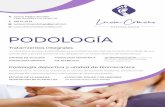 PODOLOGÍA - C. Médico Rondillacentromedicorondilla.com/images/lucia_comino.pdfPODOLOGÍA Tratamientos integrales Le ofrecemos amplias posibilidades a sus problemas sea cual sea la