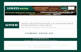 GUÍA DE ESTUDIO DE LA ASIGNATURA …...Orden ECD/42/2018, de 25 de enero, por la que se determinan las características, el diseño y el contenido de la evaluación de Bachillerato
