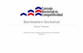 Barómetro Sectorial...de la Economía Dominicana. El Barómetro sectorial es una herramienta elaborada por la Unidad de Información Estratégica del Consejo Nacional de Competitividad,
