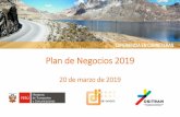 Plan de Negocios 2019 - Ositran · 2019-08-16 · • E.P Cut Off (km 157+500 Subtramo 1) Recibida con observaciones 2013 y en operación (junio 2017)** • E.P Huancayo (km 10+980
