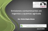 Emisiones contaminantes en ingenios y quemas agrícola · 2018-09-04 · El BC es un posible agente cancerígeno ... FACTOR DE EMISIÓN (FE):es un valor representativo que relaciona