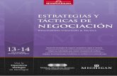 EstratEgias y tácticas dE - Seminarium Internacionalseminarium.com/wp-content/uploads/2013/09/... · Para lograr una buena negociación, se debe tener objetivos claros, una preparación
