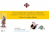 Universidad de Castilla-La Mancha - Tema 6A...Universidad de Castilla-La Mancha Inteligencia Artificial e Ingeniería del Conocimiento Tema 6: Lógica difusa Profesores: Luis Jiménez