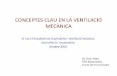 CONCEPTES CLAU EN LA VENTILACIÓ MECÀNICA · 2010-11-03 · procedimentos en vmni. monografias neumomadrid 2007 funcionament ventiladors iii ventilador portÀtil de flux continuo.