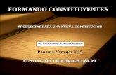 FORMANDO CONSTITUYENTESfesamericacentral.org/files/fes-america-central... · Nombrará a un miembro del Consejo General de la Rama Judicial por una mayoría de las tres quintas partes
