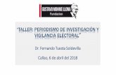 TALLER: PERIODISMO DE INVESTIGACIÓN Y VIGILANCIA … · 2019-04-11 · Departamento Nombre de la autoridad Organización política % de votos válidos Ancash Ríos Salcedo, Waldo