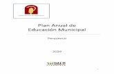 Espacio para logo municipal Plan Anual de Educación Municipal · Este Plan Anual representa una aproximación en lo referente a proyecciones de Presupuestos y Dotaciones de Docentes