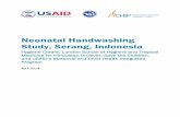 Neonatal Handwashing Study, Serang, Indonesiaresources.jhpiego.org/system/files/resources/Indonesia...Neonatal Handwashing Study, Serang, Indonesia Hygiene Centre, London School of