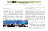 El Foro China-Celac abraza La Franja y La Ruta de …...común”, en donde participó el ministro de Relaciones Exteriores de China, Wang Yi y su delegación, culminó en una declaración