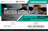CONTROL PREVIO E IMPLEMENTACIÓN DEL CONTROL INTERNO · Evaluación del Sistema de Control Interno de la Contraloría ... con estudios especializados en la ciudad de México en docencia