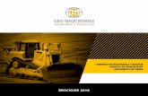 BROCHURE 2018geomaquinarias.cl/assets/brochure-geo-maquinaria-2018.pdf · 2018-03-01 · INGENIERÍA Y SERVICIOS GEO MAQUINARIAS S.A.posee una alta gama de maquinarias y equipos con