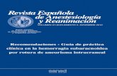 Revista Española de Anestesiología y Reanimacion · 2018-07-04 · tica_Clinica 29 de noviembre de 2009). La sección de Neurociencia de la Sociedad Española de Anestesiología,