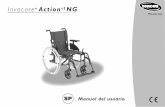 Invacare Action NG - Cuiddo.es · la silla, el centro de gravedad (G) y distribución del peso en la silla. - Peso máximo El peso máximo del usuario recomendado es de 125Kg. El