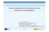 Oportunidades de financiación paraOportunidades de ... · Proyectos de investigación y desarrollo (PID ) Financiación proyectos I+D+i Cooperación nacional Proyectos de innovación: