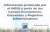 Información producida por el INEGI a partir de los Censos ...ejkrause.com.mx/camp17-green/bittecnica17/pow7-LazaroTrujillo.pdf · Administrativos, Índices de Precios y el Sistema