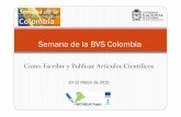 Semana de la BVS Colombia 1x - bvsalud.org...Resultados En el an álisis bivariado por las ciudades estudiadas, las variables asociadas significativamente con el tiempo de lactancia