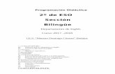 2º de ESO Sección Bilingüe · El Real Decreto 1631/2006 de 29 de Diciembre (“por el que se regulan las enseñanzas mínimas correspondientes a la E.S.O.”) , al tratar la materia
