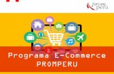 Programa E-Commerce PROMPERU€¦ · La mayoría de los consumidores prefieren las compras en línea para comprar las 24 horas Compra 24x7 58% Compara precios 54% Online mejores precios