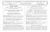 SAINT CANERA CATHOLIC CHURCH · 2019-08-29 · Hasta la fecha nuestra parroquia prometió $10,378 (65%) y la meta es $15,950. ¡Gracias! Si usted no ha dado su contribución, por
