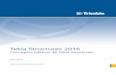 Iniciar Tekla Structures · 2016-04-08 · 4.1 Cambiar unidades y decimales.....42 4.2 Crear mallas y líneas de malla ... Desplazar el plano de trabajo.....69 Establecer el plano