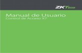 Manual de Usuario - ZKTeco Latinoamérica...5 Manual de Usuario Instrucciones de Operación 1. Administración de usuarios 1.1 Operaciones de administrador Para asegurar la seguridad