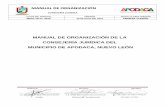 MANUAL DE ORGANIZACIÓN DE LA CONSEJERÍA JURÍDICA DEL ...apodaca.gob.mx/dwfiles/_NuevaTransparencia_... · Transparencia y Acceso a la Información del Estado de Nuevo León, que