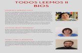 TODOS LEEMOS II BIOS - Madrid con la Dislexia€¦ · ción en dislexia y retraso lector. Recientemente ha estado trabajando en el diseño y validación del Programa de Intervención