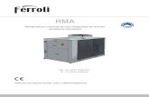 RMA - FERROLI Características generales Las características técnicas de los principales componentes de las unidades son: (Fig.1) 1.- Ventiladores helicoidales con aspas de perfil